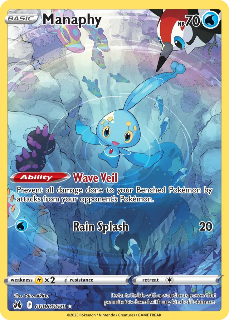 Manaphy #GG06, Crown Zenith Galarian Gallery