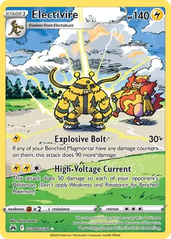 Electivire #GG08, Crown Zenith Galarian Gallery