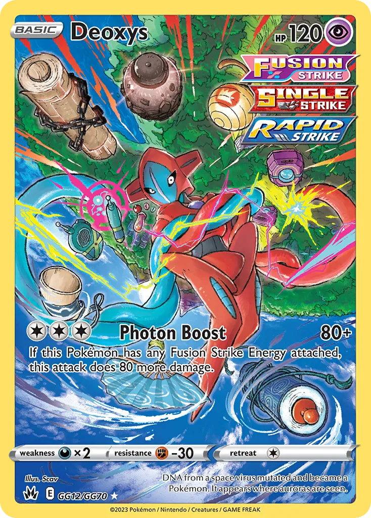 Deoxys #GG12, Crown Zenith Galarian Gallery