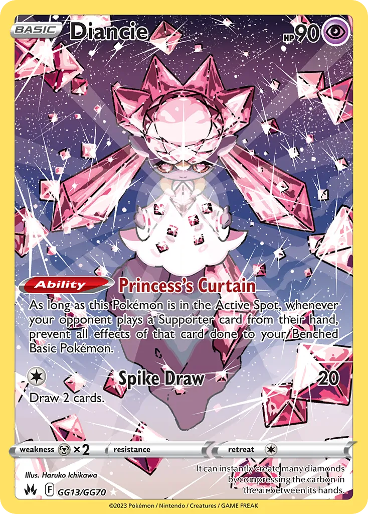 Diancie #GG13, Crown Zenith Galarian Gallery