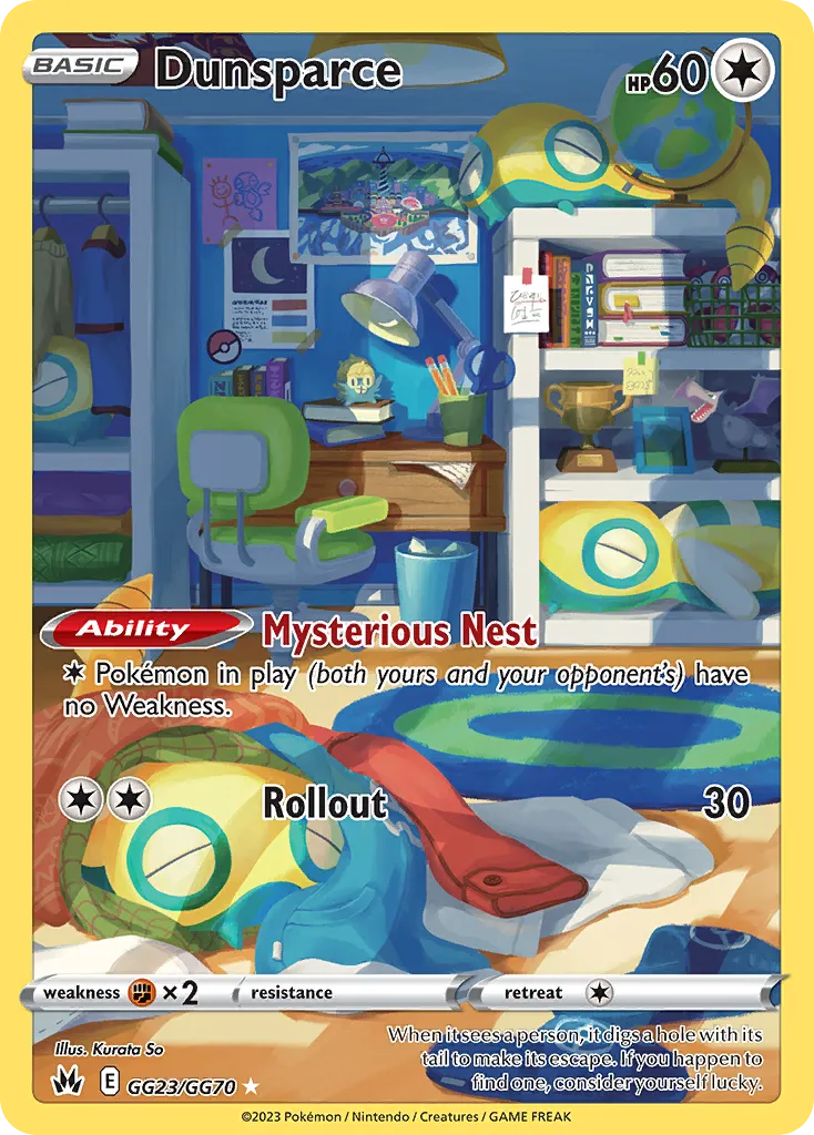 Dunsparce #GG23, Crown Zenith Galarian Gallery