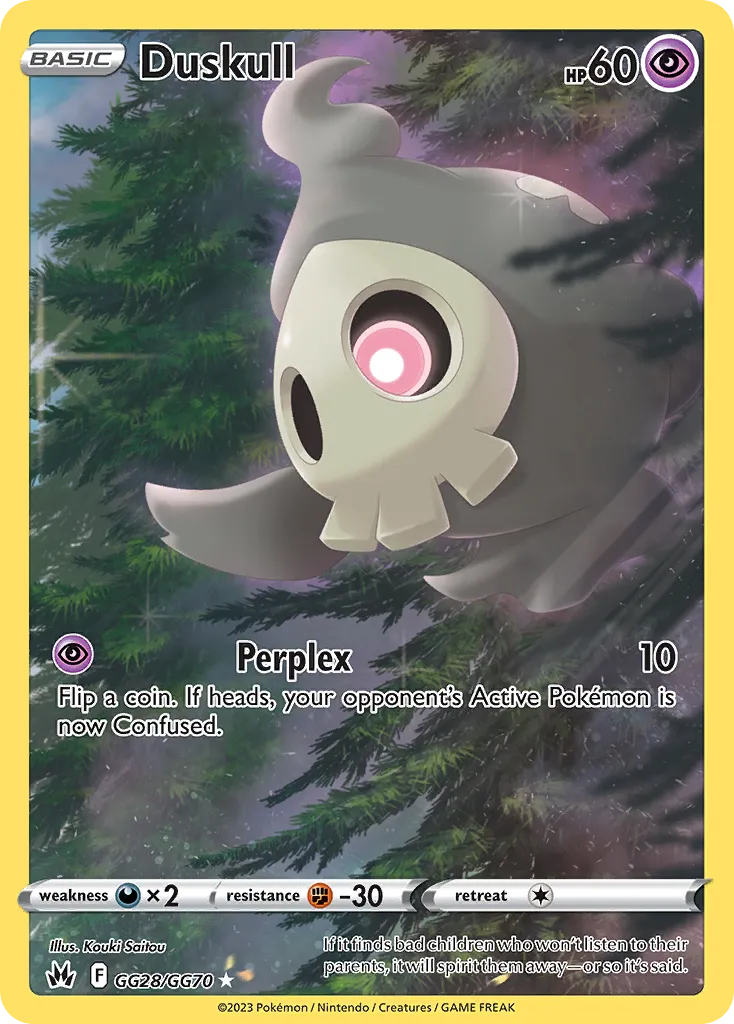Duskull #GG28, Crown Zenith Galarian Gallery