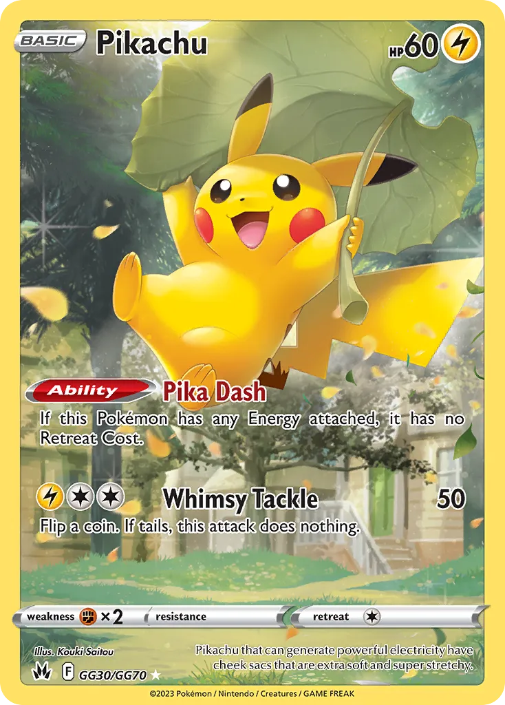 Pikachu #GG30, Crown Zenith Galarian Gallery