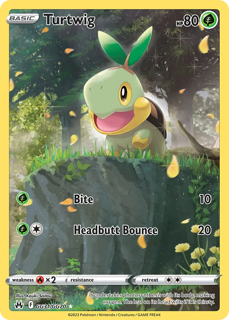 Turtwig #GG31, Crown Zenith Galarian Gallery