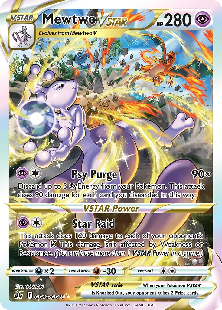 Mewtwo VSTAR #GG44, Crown Zenith Galarian Gallery