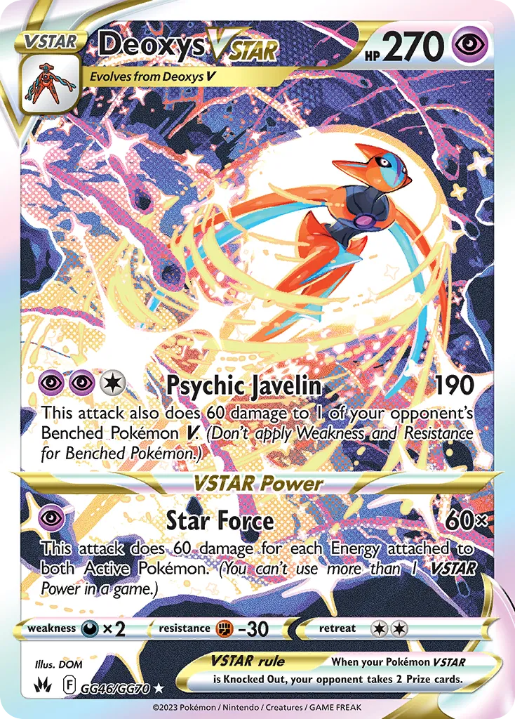Deoxys VSTAR #GG46, Crown Zenith Galarian Gallery