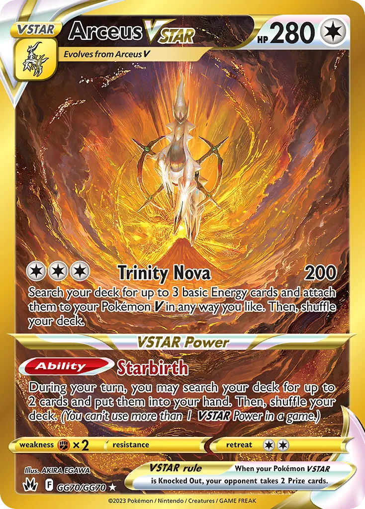 Arceus VSTAR #GG70, Crown Zenith Galarian Gallery Secret