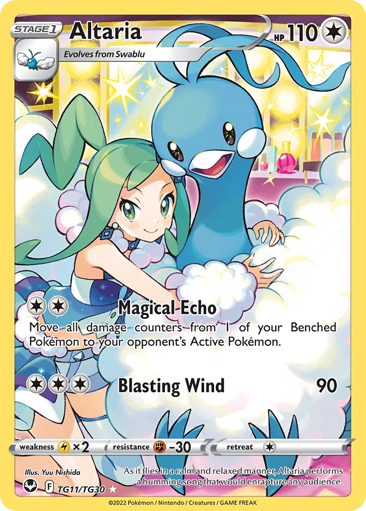 Altaria #TG11, Silver Tempest Trainer Gallery