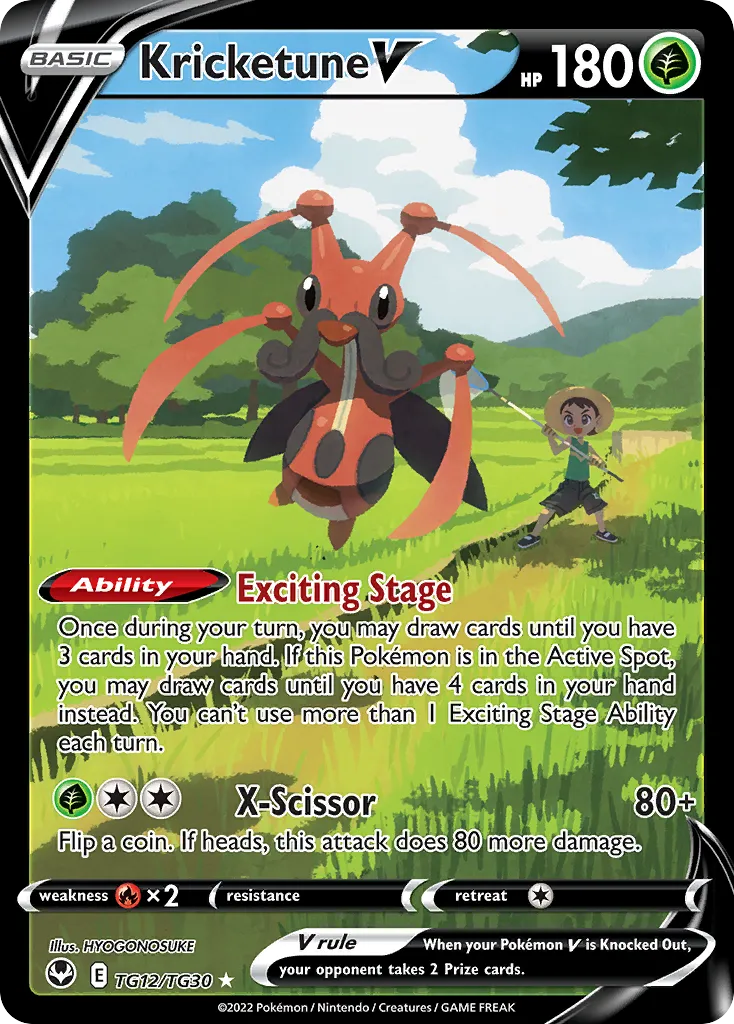 Kricketune V #TG12, Silver Tempest Trainer Gallery
