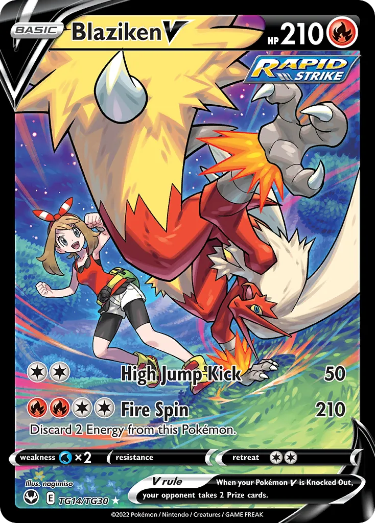 Blaziken V #TG14, Silver Tempest Trainer Gallery