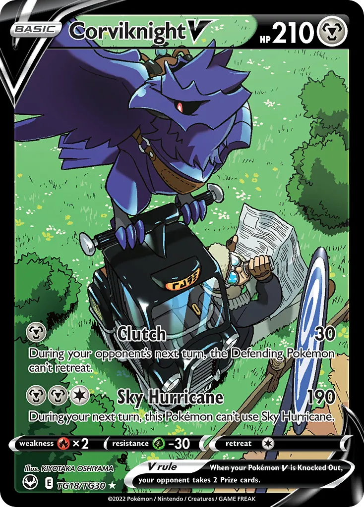 Corviknight V #TG18, Silver Tempest Trainer Gallery