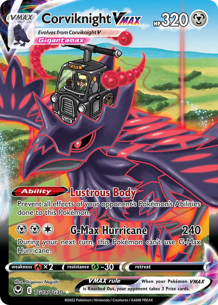 Corviknight VMAX #TG19, Silver Tempest Trainer Gallery