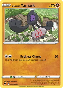 Galarian Yamask #101, Rebel Clash