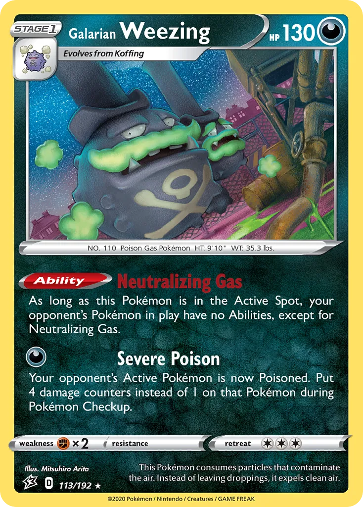 Galarian Weezing #113, Rebel Clash