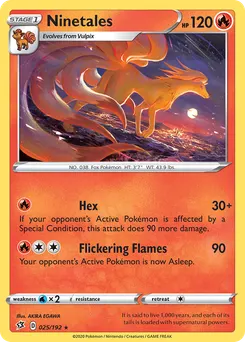Ninetales #25, Reverse Foil