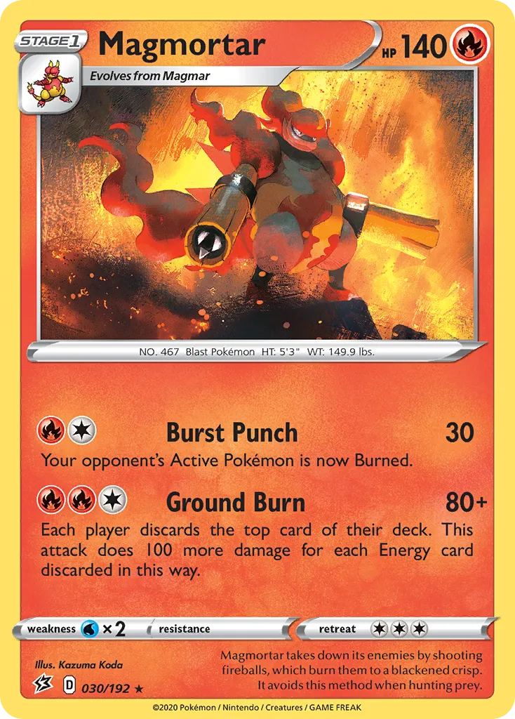 Magmortar #30, Rebel Clash Reverse Foil