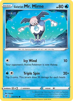 Galarian Mr. Mime #37, Reverse Foil