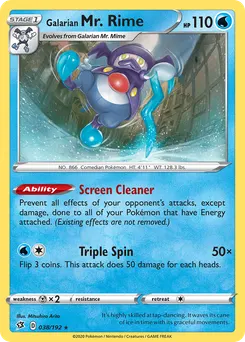Galarian Mr. Rime #38, Reverse Foil