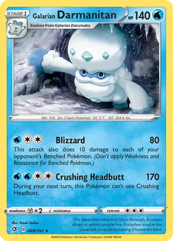 Galarian Darmanitan #48, Reverse Foil