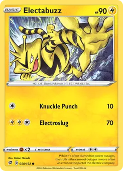 Electabuzz #58, Rebel Clash