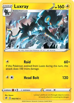 Luxray #62, Reverse Foil
