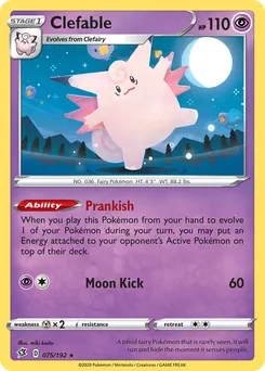 Clefable #75, Reverse Foil