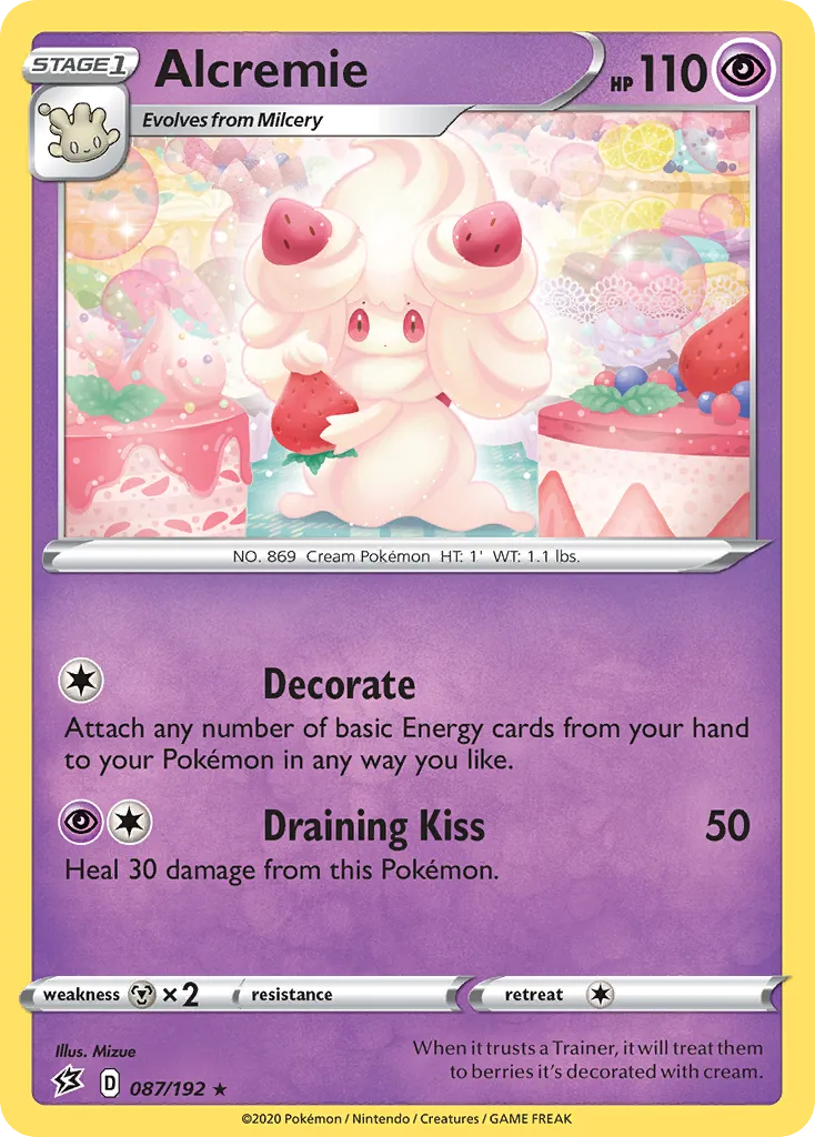 Alcremie #87, Rebel Clash Reverse Foil