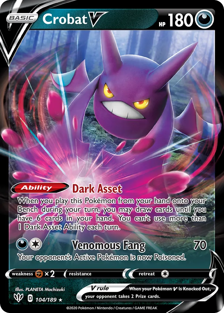 Crobat V #104, Darkness Ablaze
