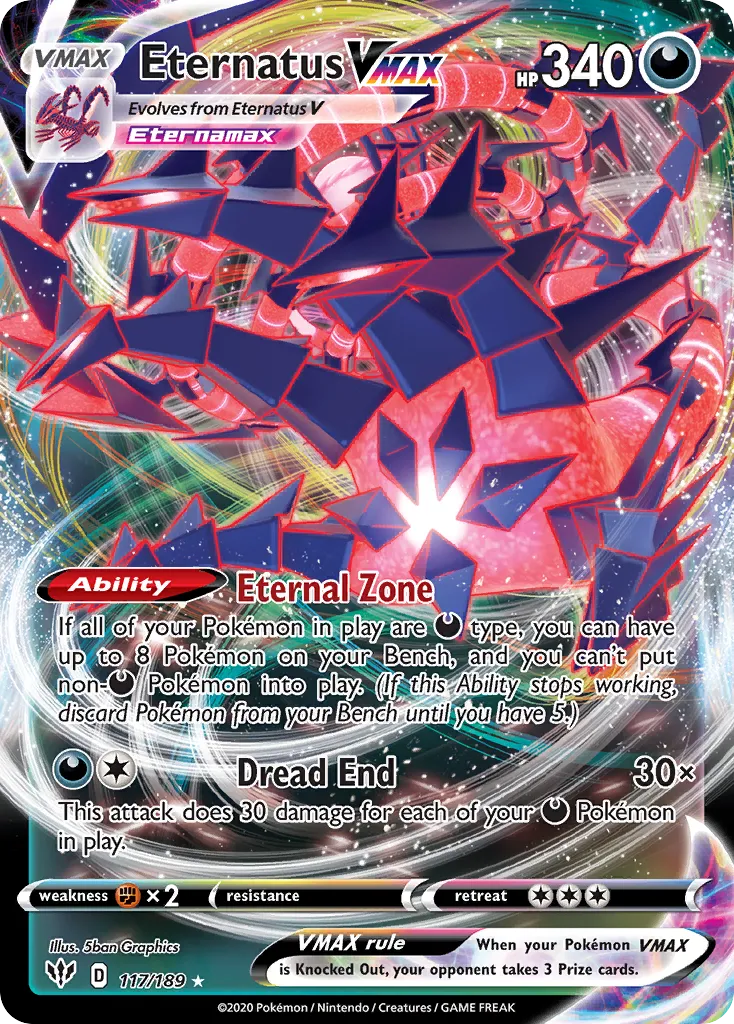 Eternatus VMAX #117, Darkness Ablaze