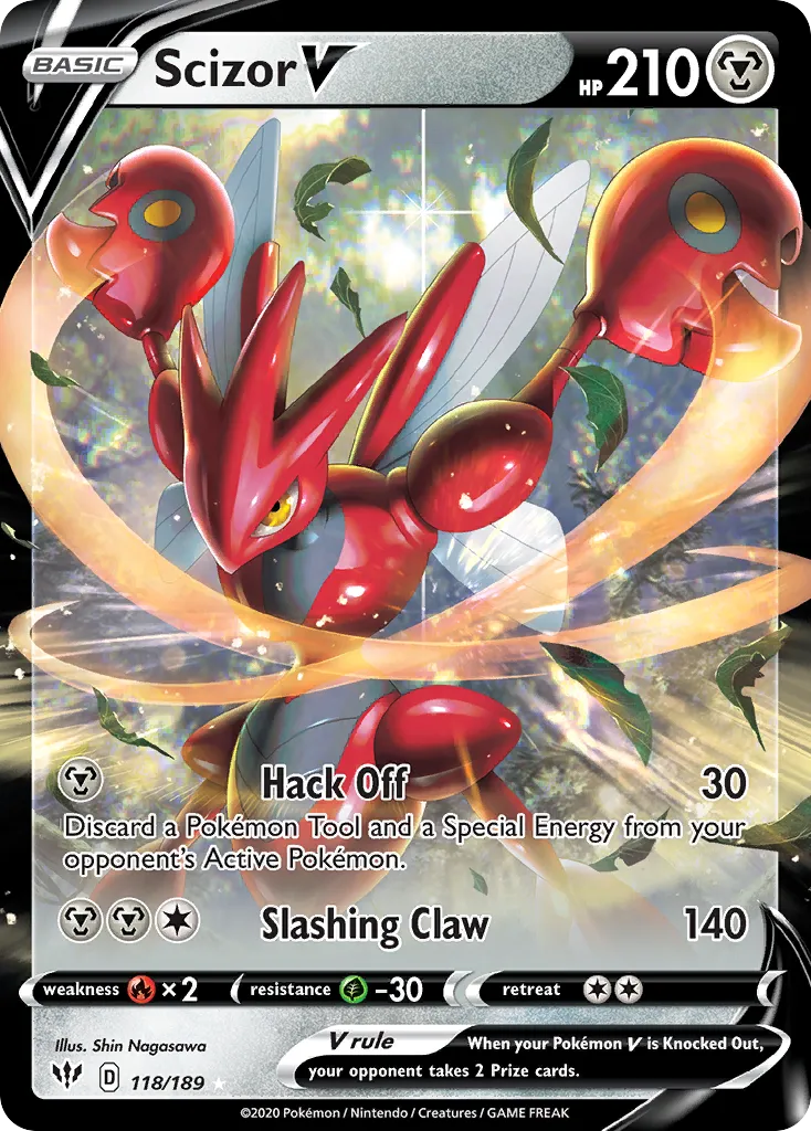 Scizor V #118, Darkness Ablaze