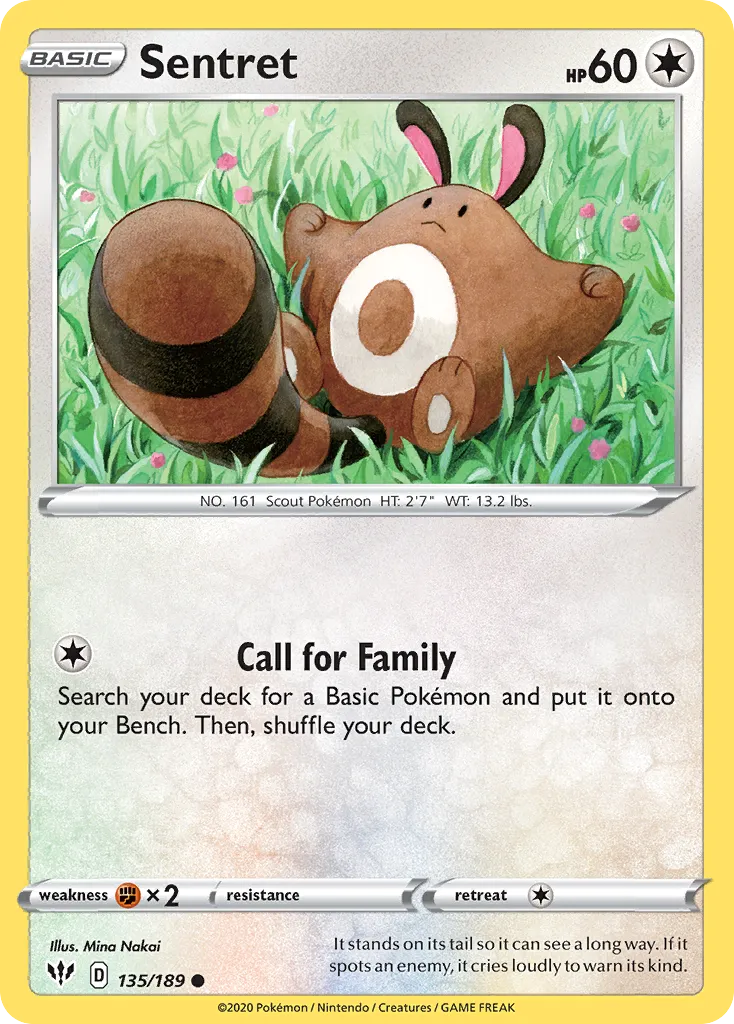 Sentret #135, Darkness Ablaze Reverse Foil