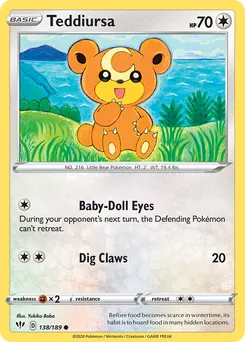 Teddiursa #138, Reverse Foil