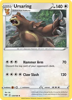 Ursaring #139, Reverse Foil