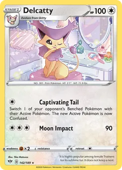 Delcatty #142, Reverse Foil