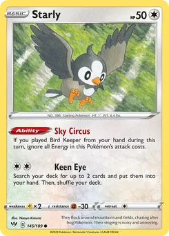 Starly #145, Darkness Ablaze