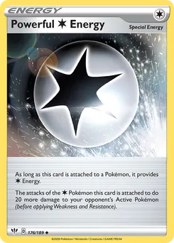 Powerful Colorless Energy #176, Darkness Ablaze