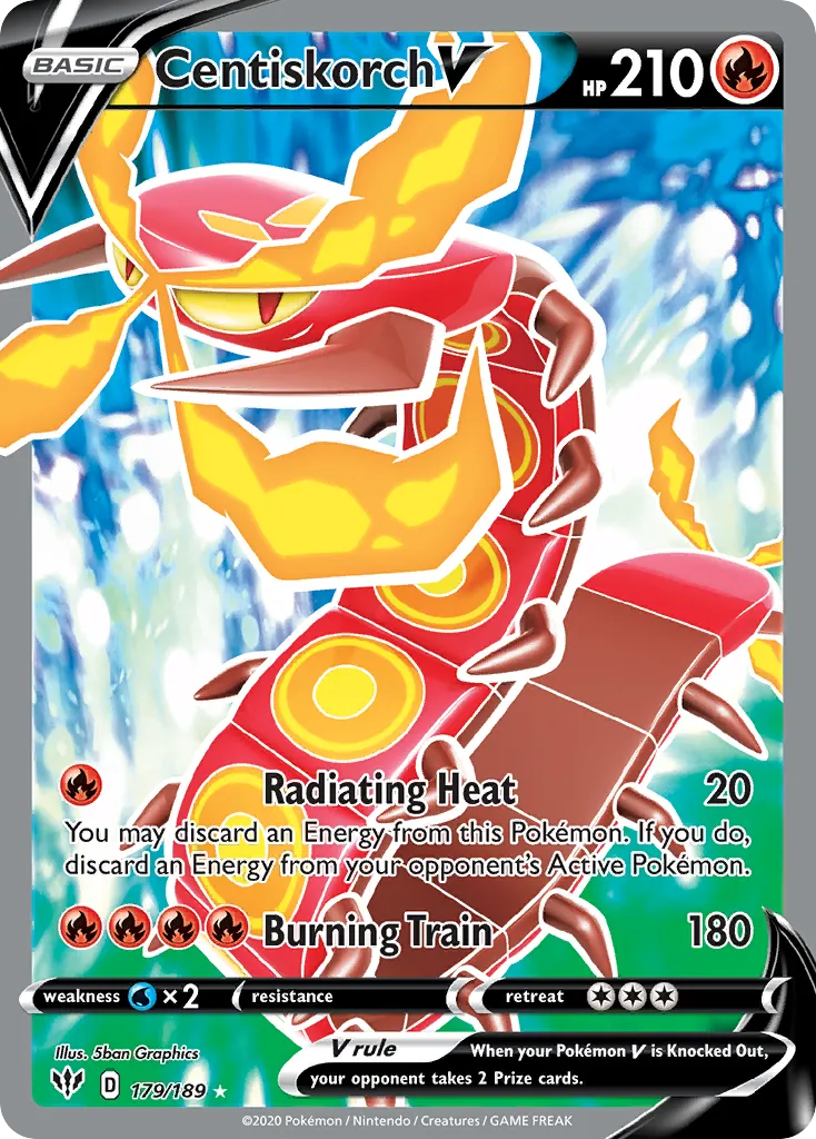 Centiskorch V #179, Darkness Ablaze