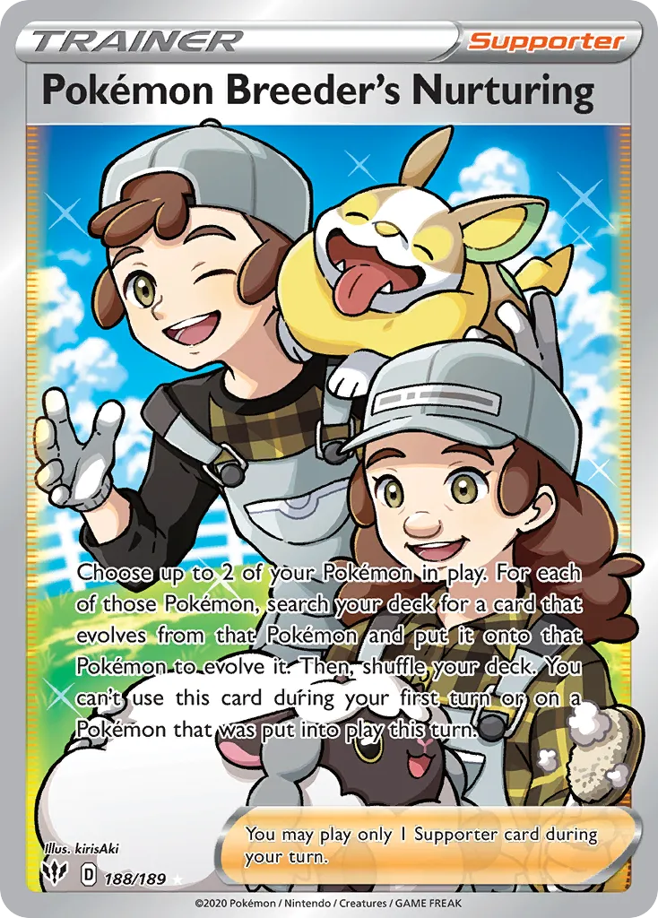 Pokémon Breeder's Nurturing #188, Darkness Ablaze