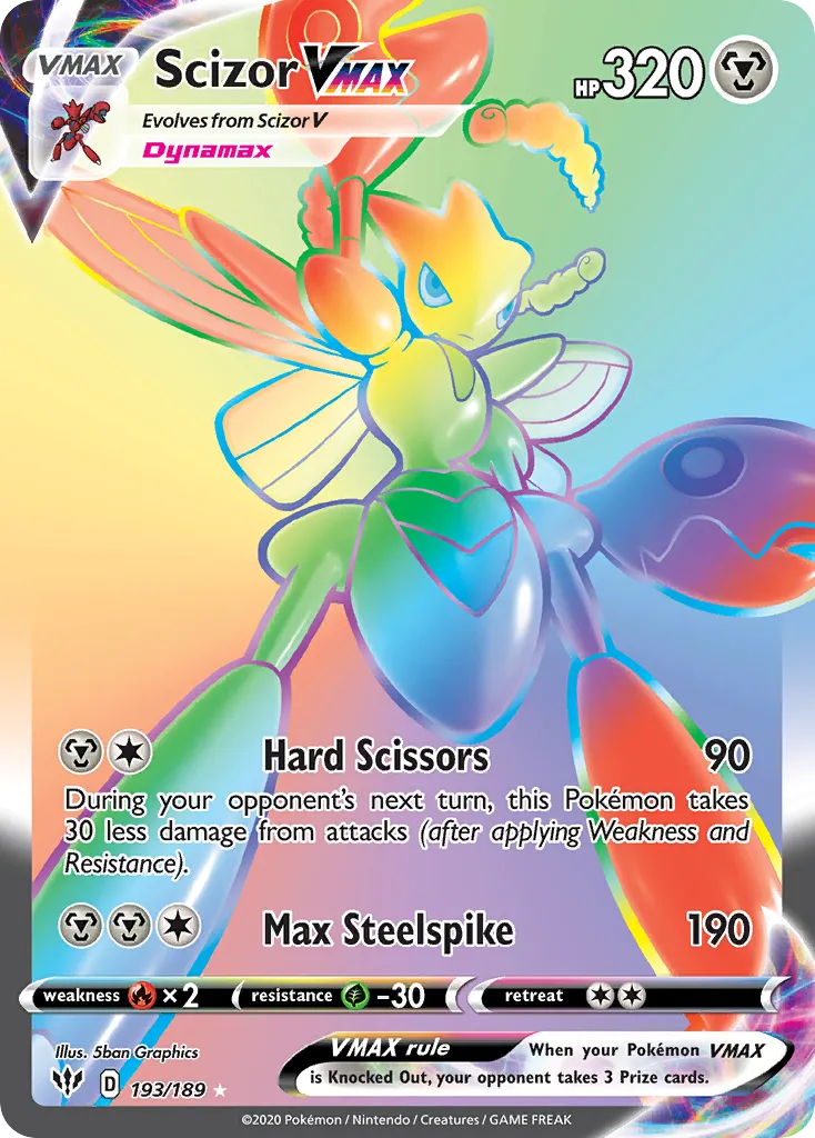Scizor VMAX #193, Darkness Ablaze Secret