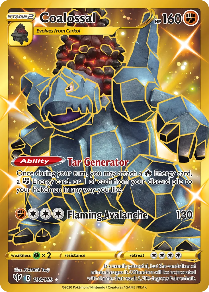 Coalossal #198, Darkness Ablaze Secret