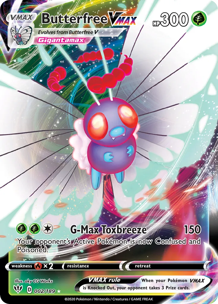Butterfree VMAX #2, Darkness Ablaze