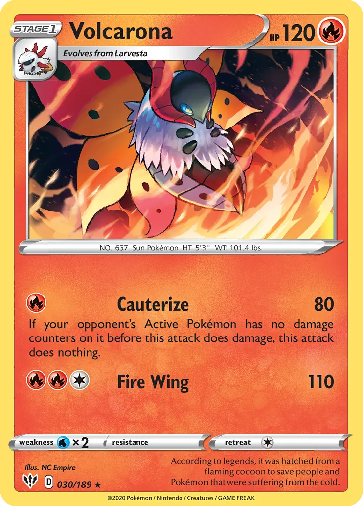 Volcarona #30, Darkness Ablaze