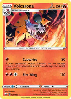 Volcarona #30, Reverse Foil