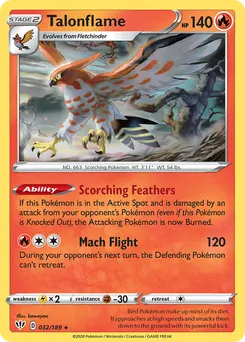 Talonflame #32, Reverse Foil