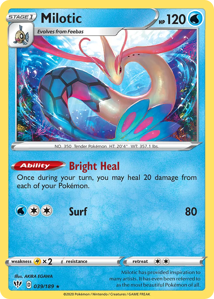 Milotic #39, Darkness Ablaze