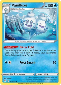 Vanilluxe #47, Reverse Foil