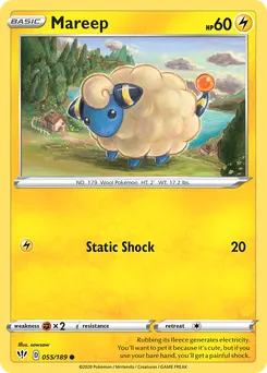 Mareep #55, Reverse Foil