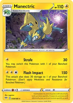 Manectric #59, Reverse Foil