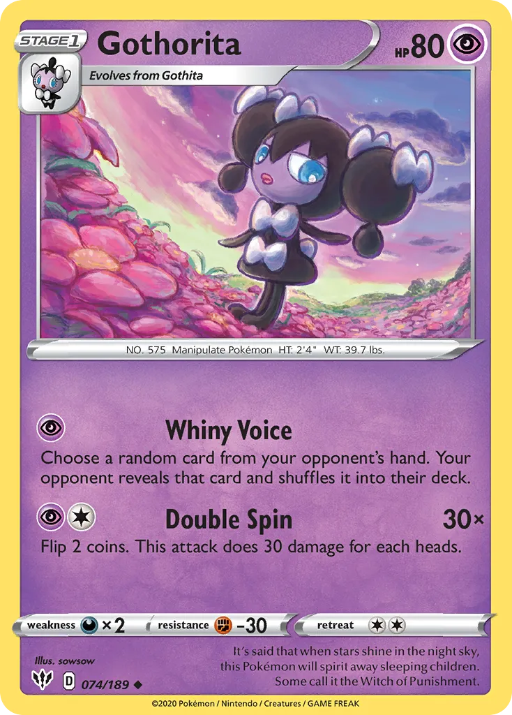 Gothorita #74, Darkness Ablaze Reverse Foil