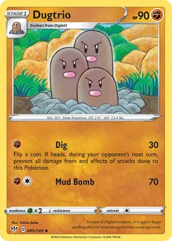 Dugtrio #85, Reverse Foil